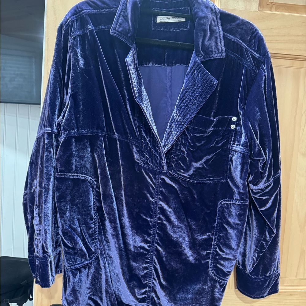 Free People Velvet blouse